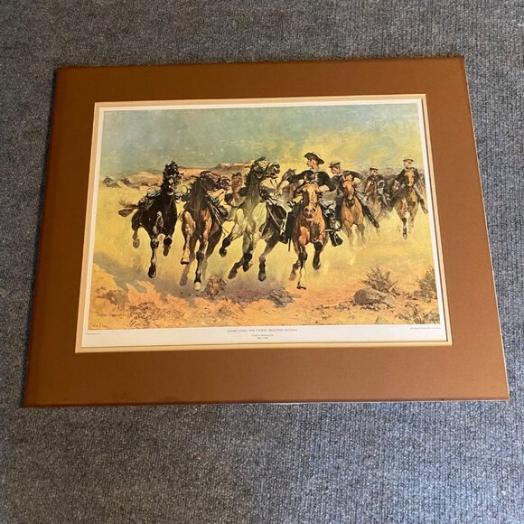Frederic Remington Western Art Print Dismounted: The Fourth Troopers Moving‎ - Picture 1 of 11